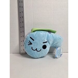 Team Bark Game On! WHISTLE Blue Dog Toy Barkbox Plush Stuffed SM-M Toy